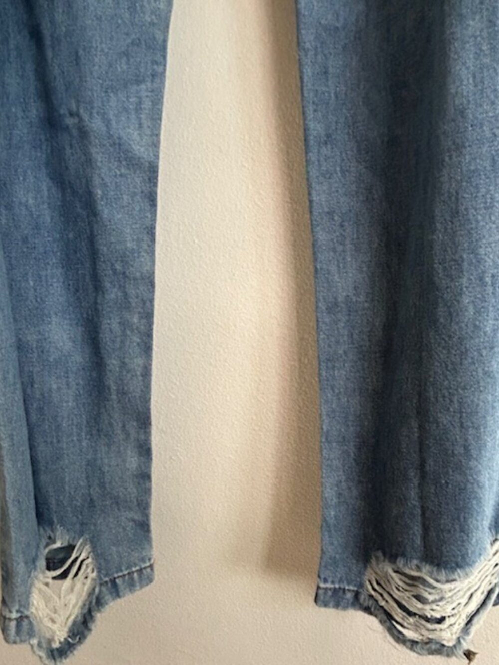 One Teaspoon Claudia Ciao Blue Long Length Zip Tie Fitted Denim Overalls NWT - Picture 15 of 16